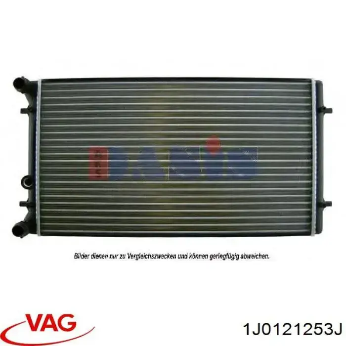 1J0121253J VAG radiador