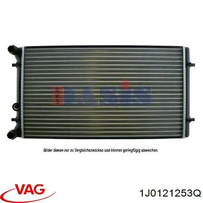 1J0121253Q VAG radiador refrigeración del motor