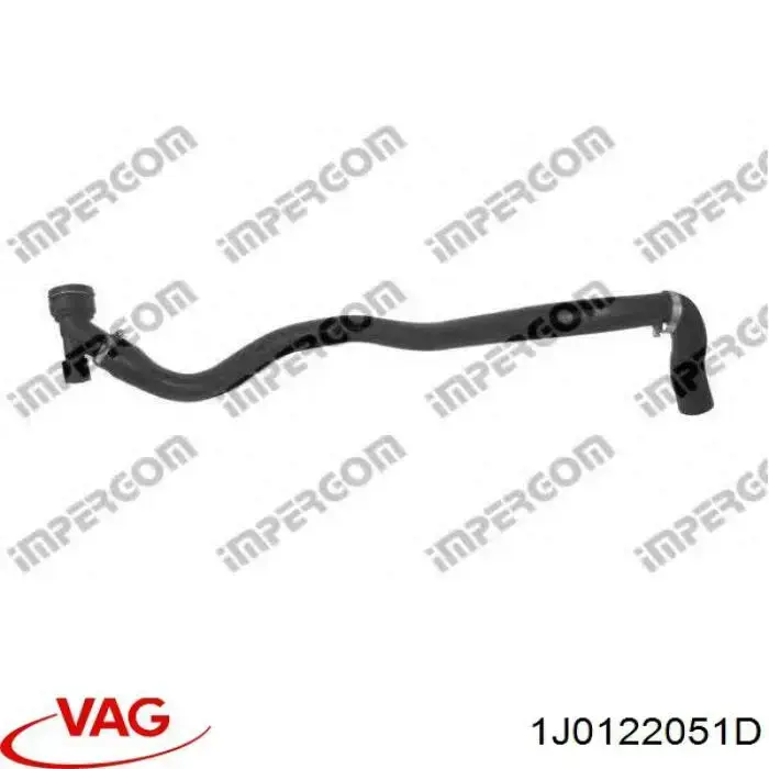 Manguera radiador 1J0122051D VAG