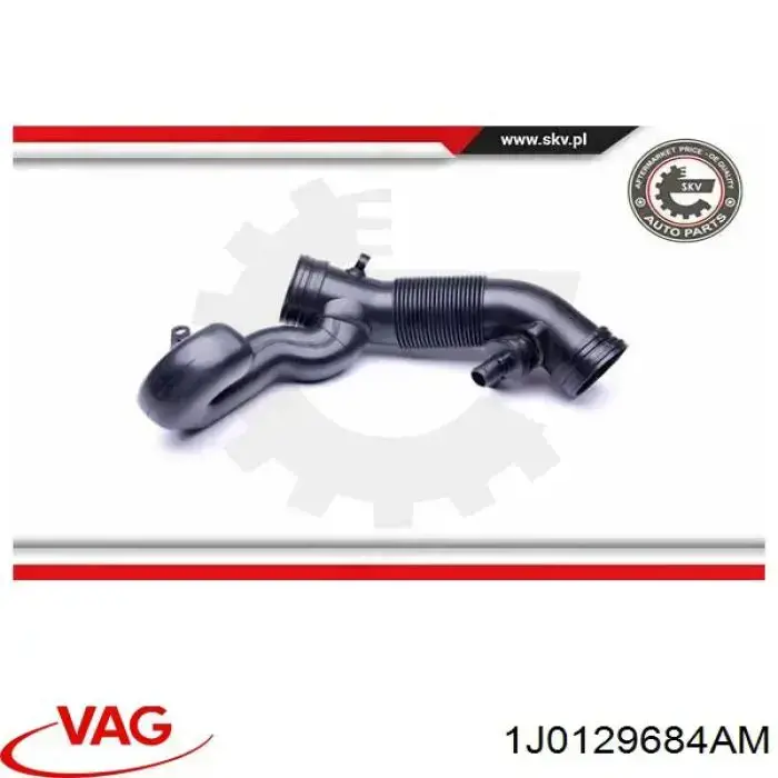 Manguito de aire del medidor de masa de aire VAG 1J0129684AM precio, desde 32,37 EUR