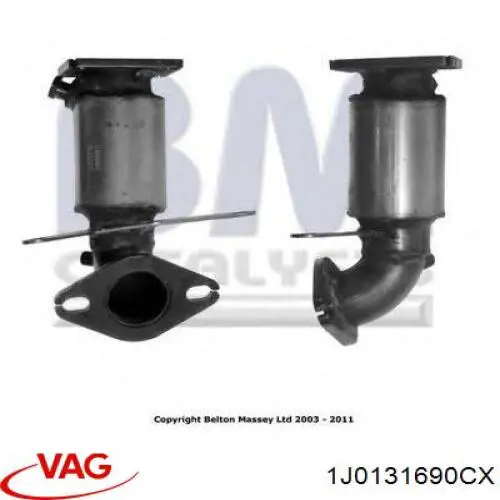 Catalizador 1J0131690CX VAG