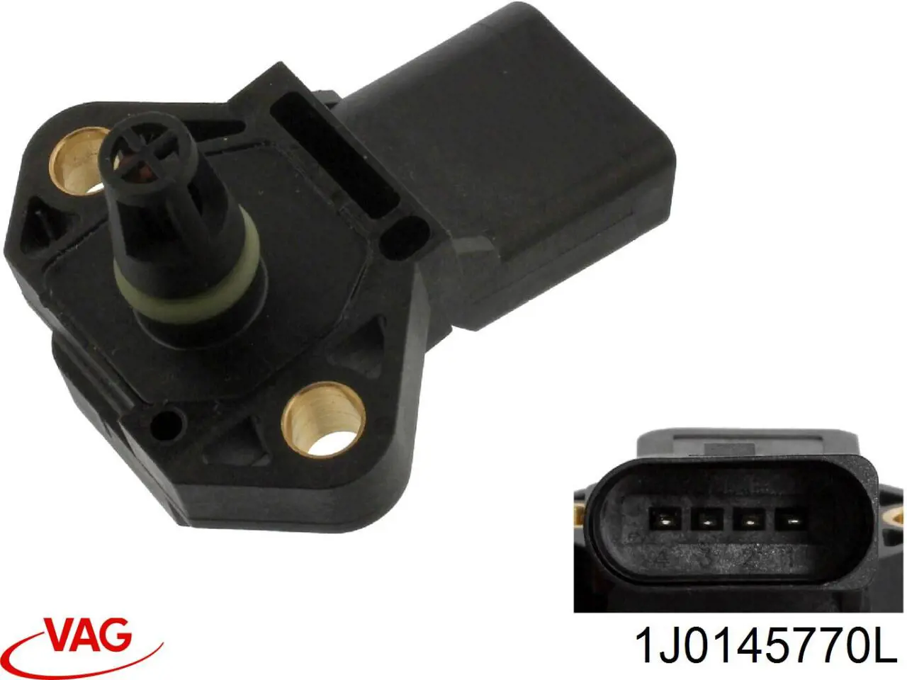 1J0145770L VAG Sensor, presión colector de admisión 