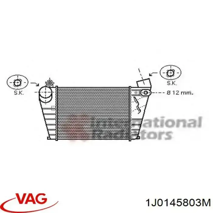 Intercooler 1J0145803M VAG