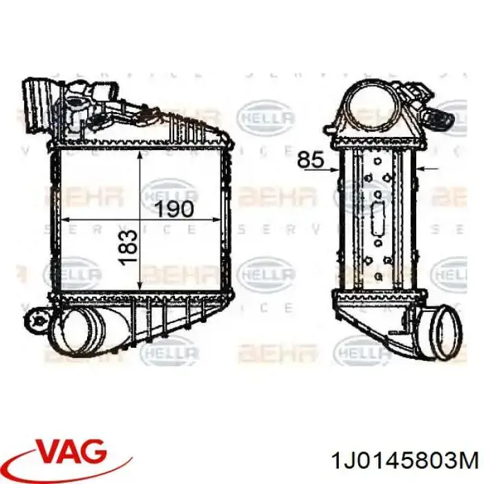Comprar 1J0145803M VAG Turbo intercooler