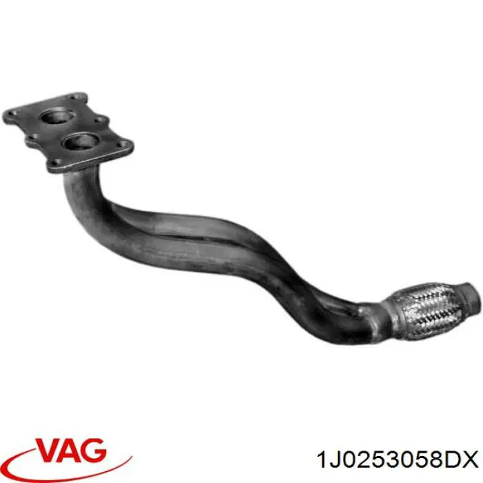 Comprar 1J0253058DX VAG Tubo de admisión del silenciador de escape delantero