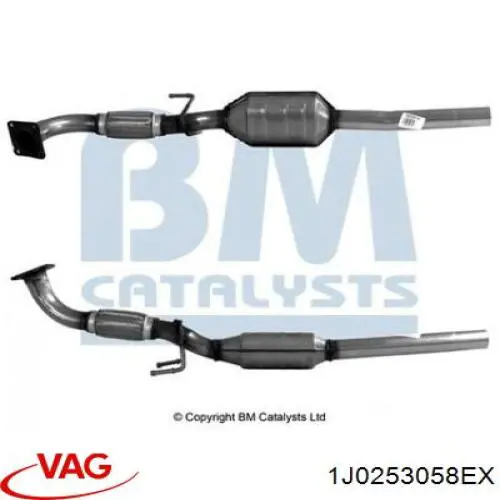 Silenciador, sección delantera VAG 1J0254505LX precio, desde 211,11 EUR