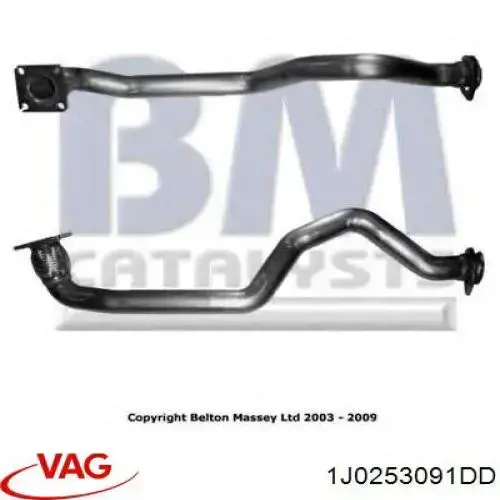 Comprar 1J0253091DD VAG Silenciador delantero
