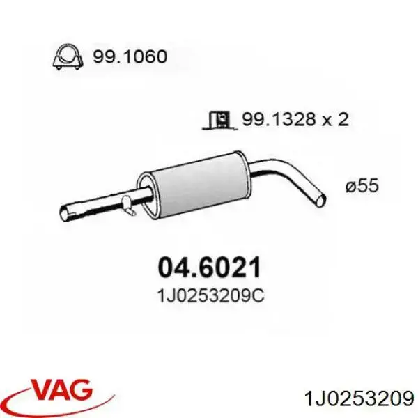 Comprar 4014420 Starline Silenciador central