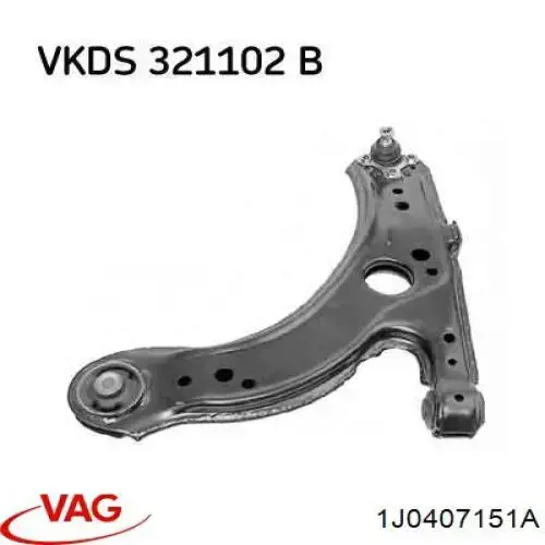 Brazo inferior izquierdo/derecho de suspensión delantera VAG 1J0407151A precio, desde 36,33 EUR
