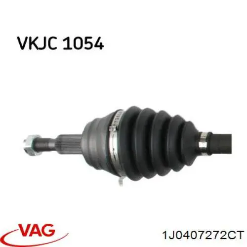 1J0407272CT VAG Árbol de transmisión delantero derecho