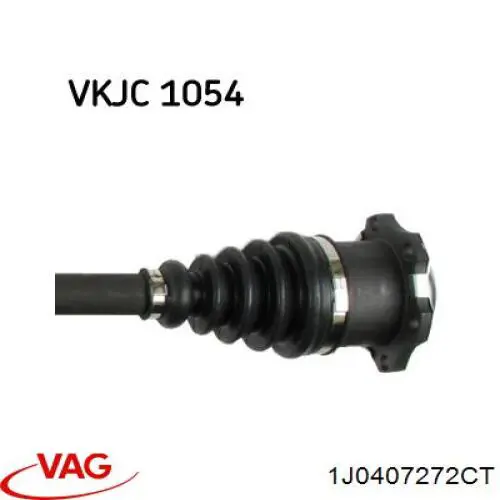 Árbol de transmisión delantero derecho 1J0407272CT VAG