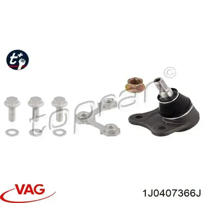 Cojinete de bola inferior derecho VAG 1J0407366J