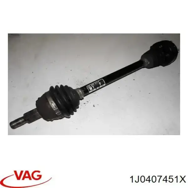 1J0407451X VAG Semieje delantero izquierdo