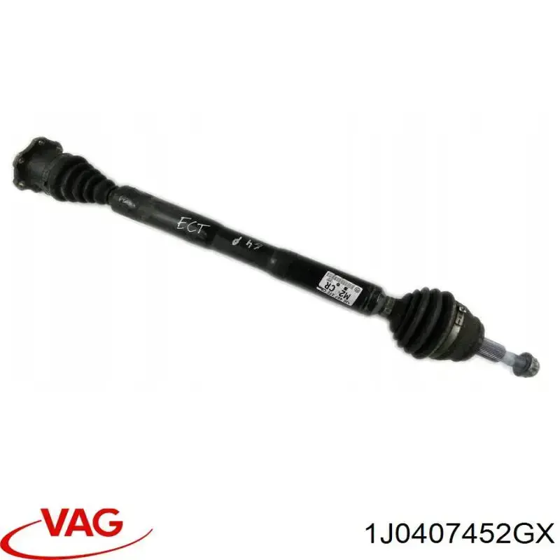 Comprar 1J0407452GX VAG Semieje delantero derecho