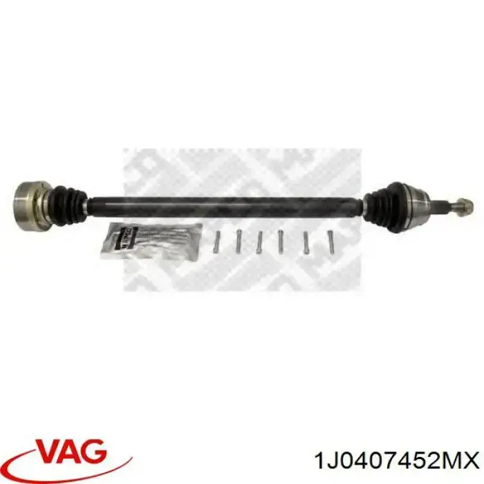 Comprar 1J0407452MX VAG Semieje delantero derecho