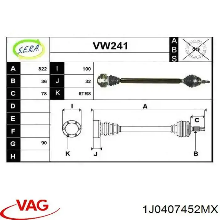 1J0407452MX VAG