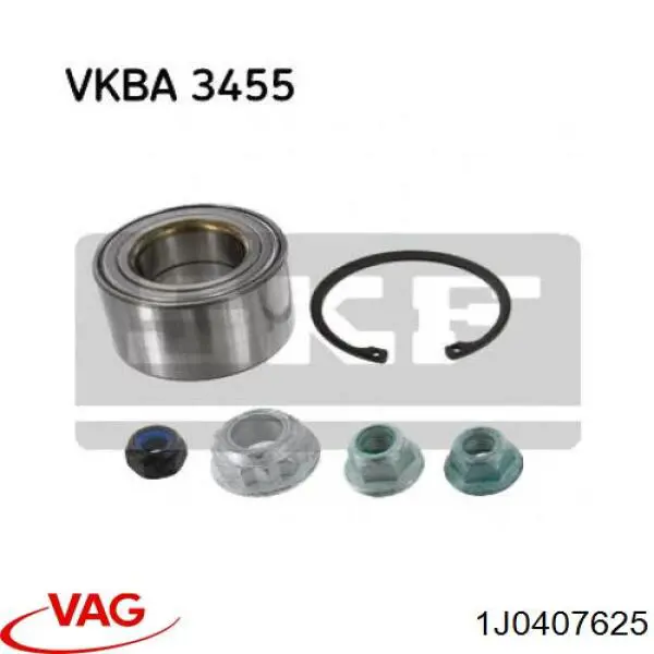Comprar 1J0407625 VAG Cojinete de rueda delantero