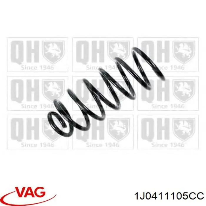 1J0411105CC VAG Muelle delantero