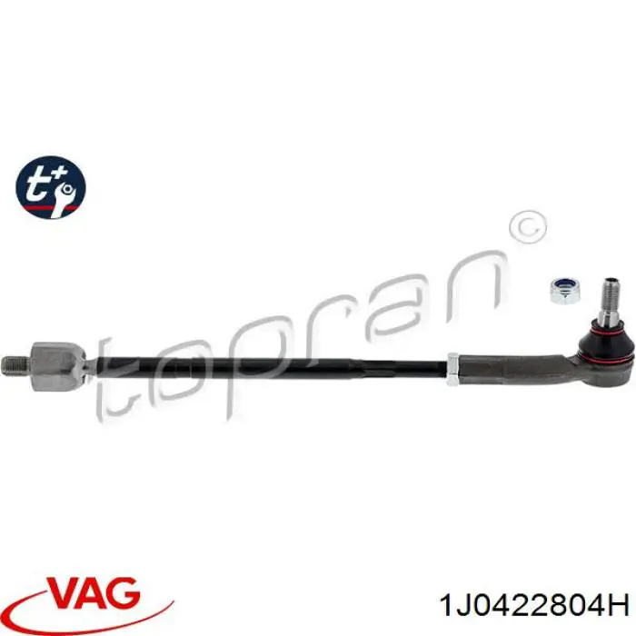 Barra de dirección completa derecha VAG 1J0422804H