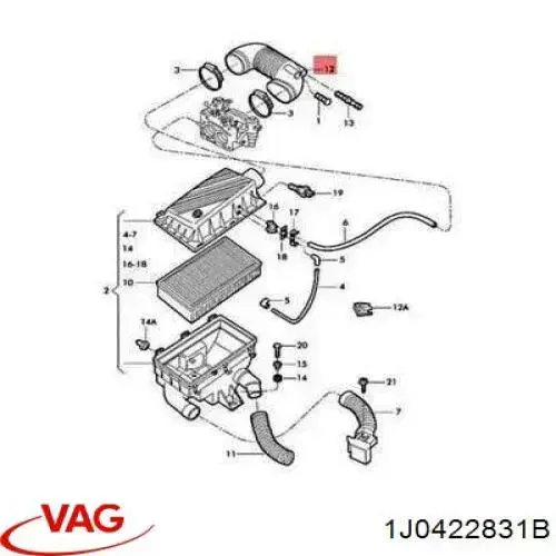 Fuelle de dirección VAG 1J0422831B