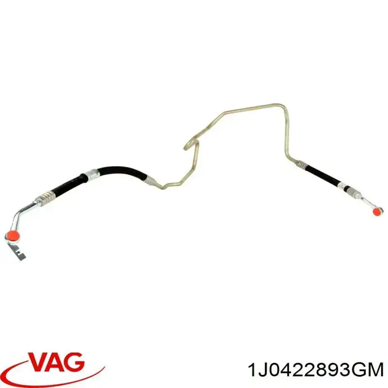 Manguera de alta presión de la dirección asistida desde la bomba hasta la cremallera VAG 1J0422893GM precio, desde 67,54 EUR