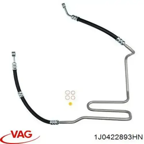 Manguera de alta presion de direccion, hidráulica 1J0422893HN VAG