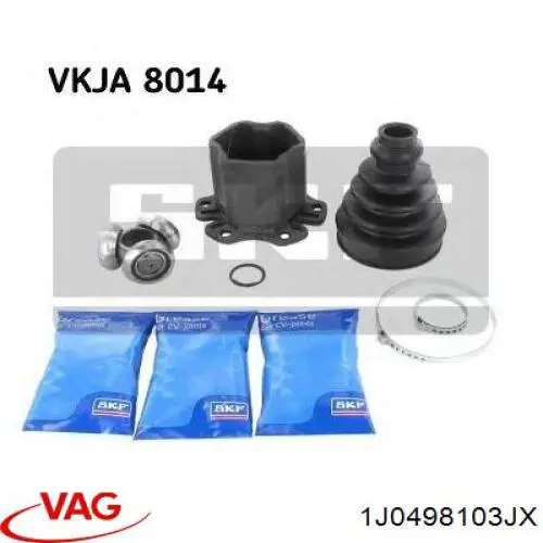 Junta homocinética interna delantera VAG 1J0498103JX precio, desde 54,92 EUR
