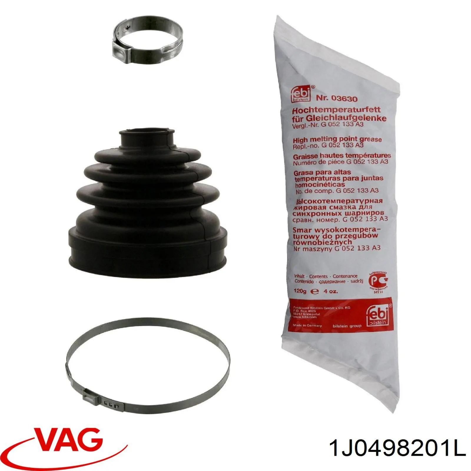 Comprar 1J0498201L VAG Fuelle de semieje delantero interior