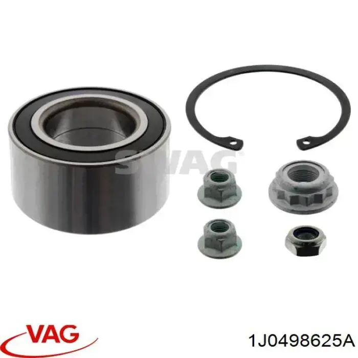 Cojinete de rueda delantero 1J0498625A VAG