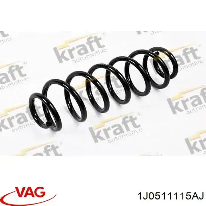 Comprar 1J0511115AJ VAG Muelle de eje trasero