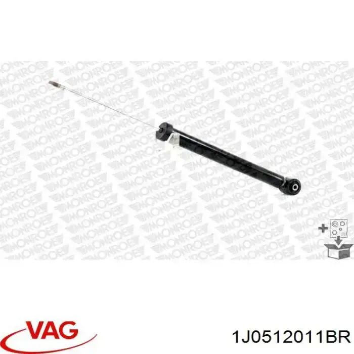 Amortiguador trasero 1J0512011BR VAG