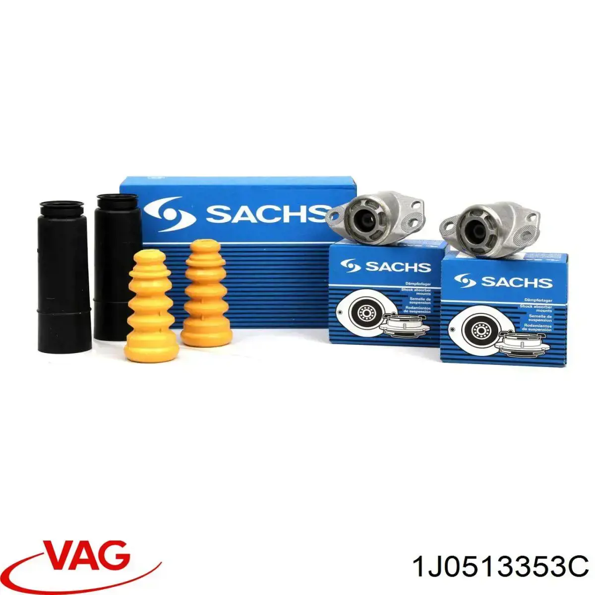 1J0513353C VAG Soporte amortiguador trasero