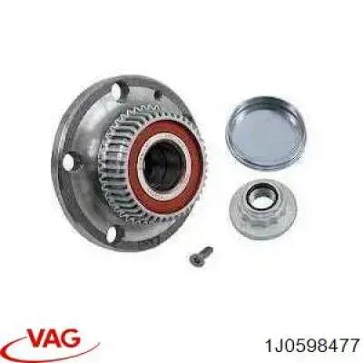 Cubo de rueda trasero 1J0598477 VAG