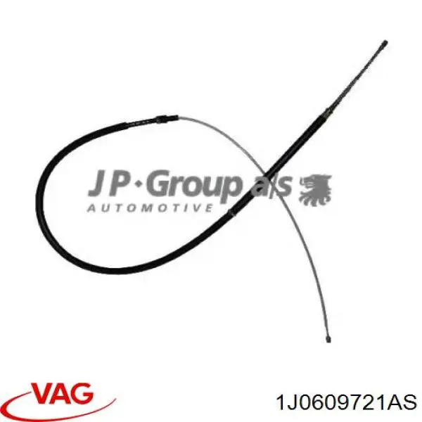 Comprar 1J0609721AS VAG Cable de freno de mano trasero derecho/izquierdo