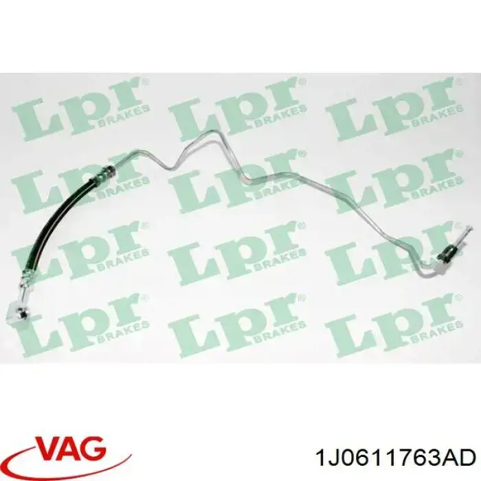 Latiguillo de freno trasero izquierdo 1J0611763AD VAG