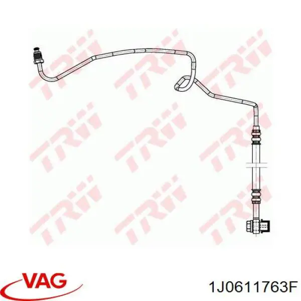 1J0611763F VAG tubo flexible de frenos trasero izquierdo