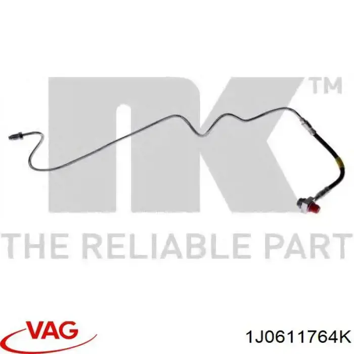 Latiguillos de freno trasero derecho 1J0611764K VAG
