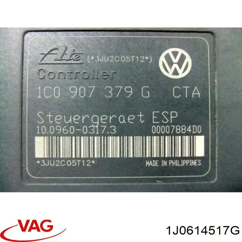 1J0614517G VAG Unidad de control ABS hidráulico