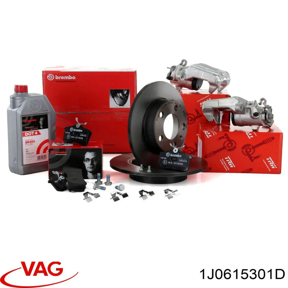 Comprar 1J0615301D VAG Freno de disco delantero