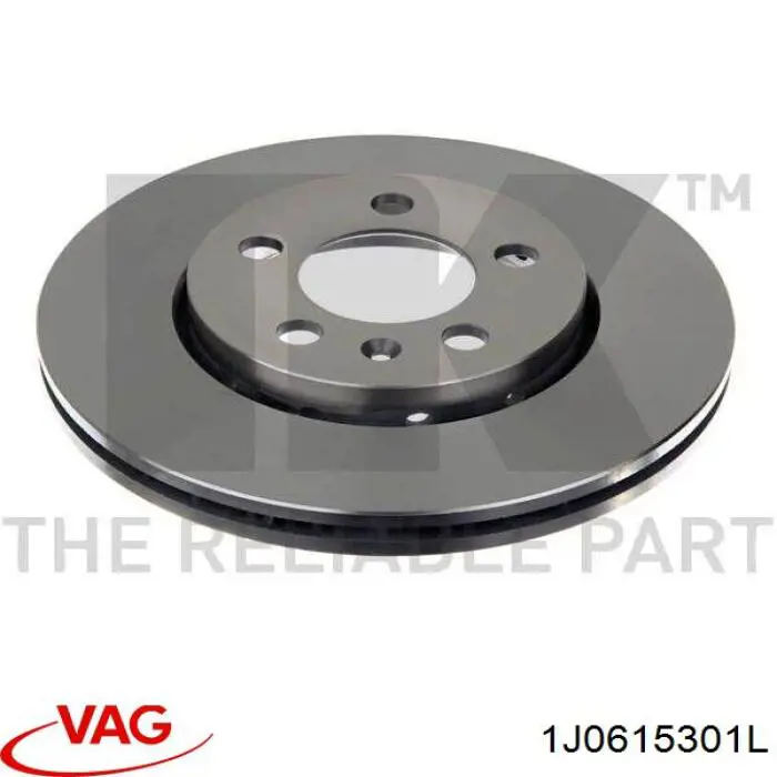 Comprar 1J0615301L VAG Freno de disco delantero