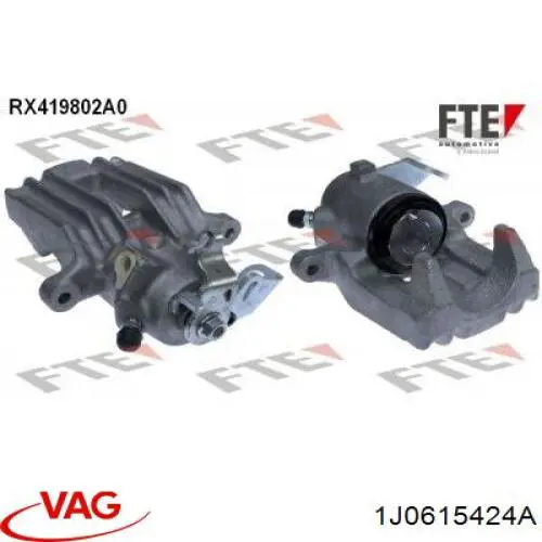 Pinza de freno trasera derecha VAG 1J0615424A