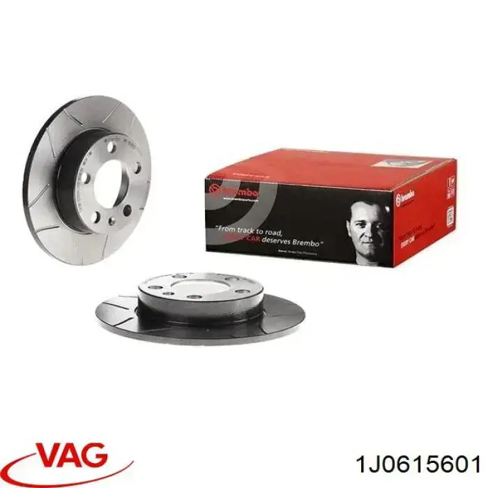 Disco de freno trasero 1J0615601 VAG