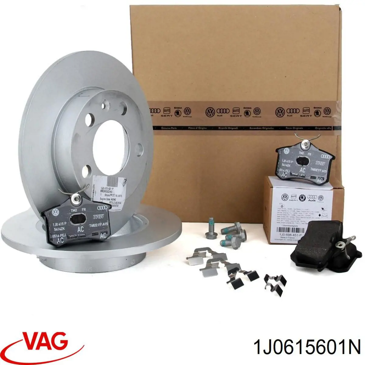 Comprar 1J0615601N VAG Disco de freno trasero