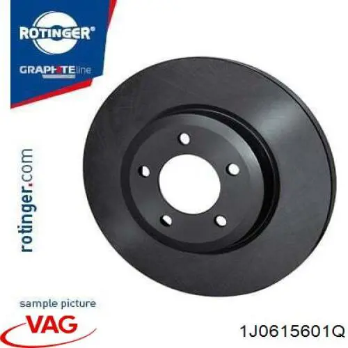 Disco de freno trasero VAG 1J0615601Q precio, desde 17,14 EUR
