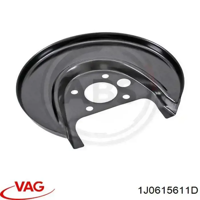 Protector de disco de freno trasero izquierdo 1J0615611D VAG