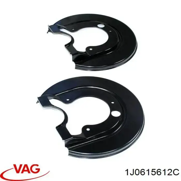 1J0615612C VAG Protector de disco de freno trasero derecho