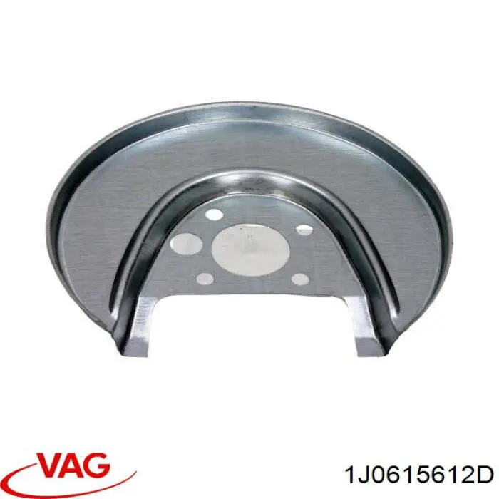 Protector de disco de freno trasero derecho 1J0615612D VAG