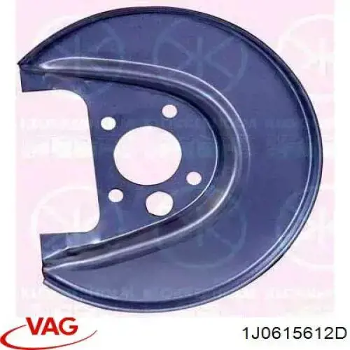 Protector de disco de freno trasero derecho VAG 1J0615612D precio, desde 11,40 EUR