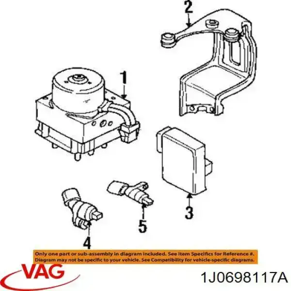 Comprar 1J0698117A VAG Módulo ABS