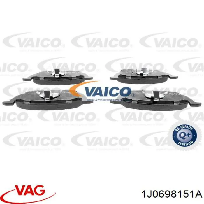 Pastillas de freno delanteras Seat Ibiza 5 KJ1, KJG